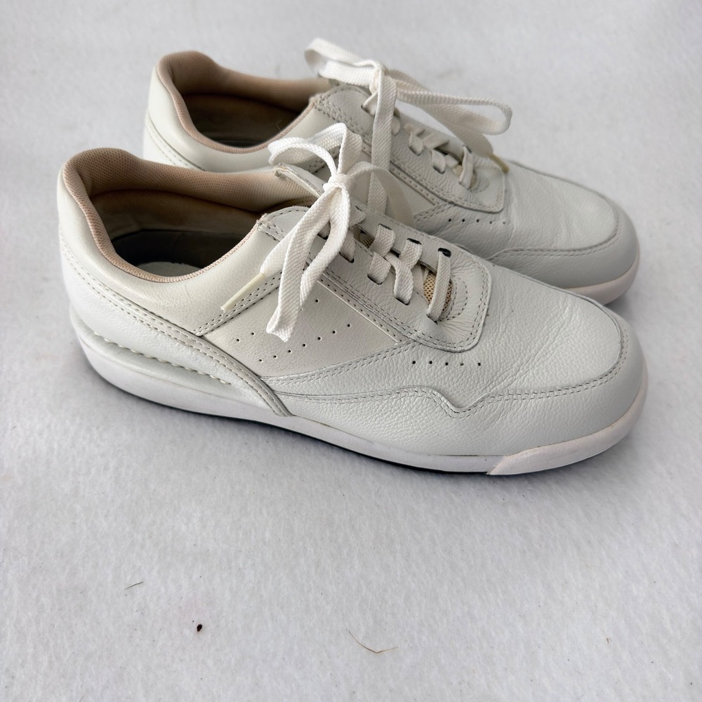 Rockport Prowalker Mens 7| Womens 8.5 White Leather Walking Shoes K71098